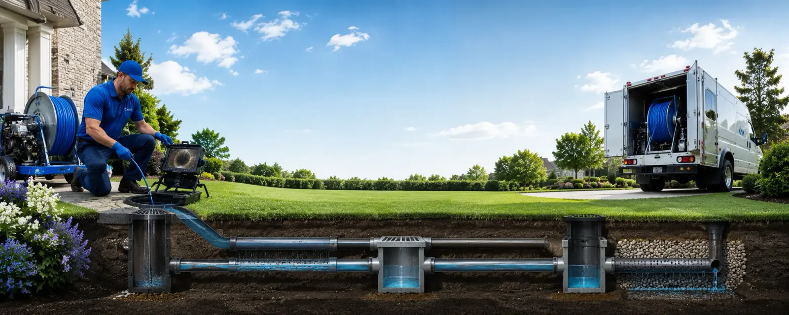 Outdoor drain cleaning information for East Dixfield, ME